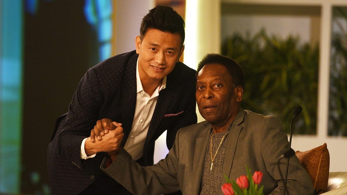 <div class="paragraphs"><p>Bhaichung Bhutia met Pele on three occasions.</p></div>