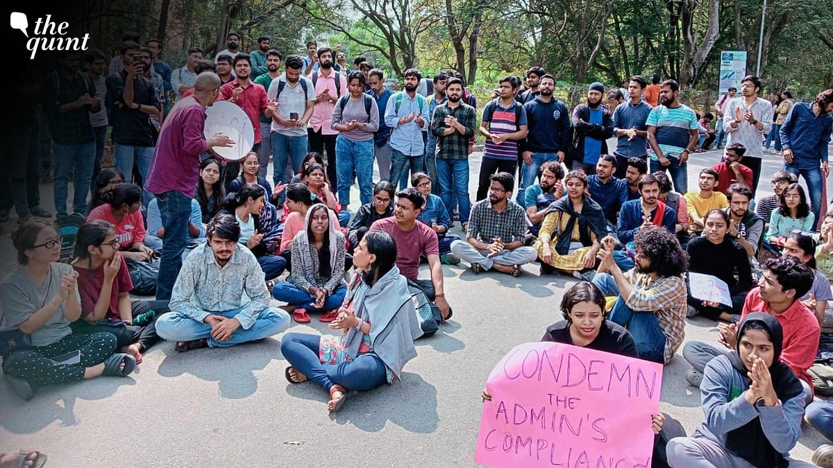 <div class="paragraphs"><p>The accused, Professor Ravi Ranjan, was arrested by the Gachibowli Police and suspended from the University of Hyderabad on 3 December, after hours of protest by students.</p></div>
