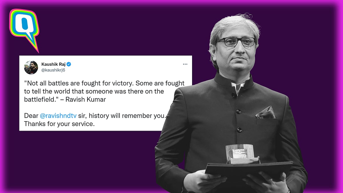 <div class="paragraphs"><p>'End Of An Era': Colleagues, Fans React To Ravish Kumar's Exit From NDTV</p></div>