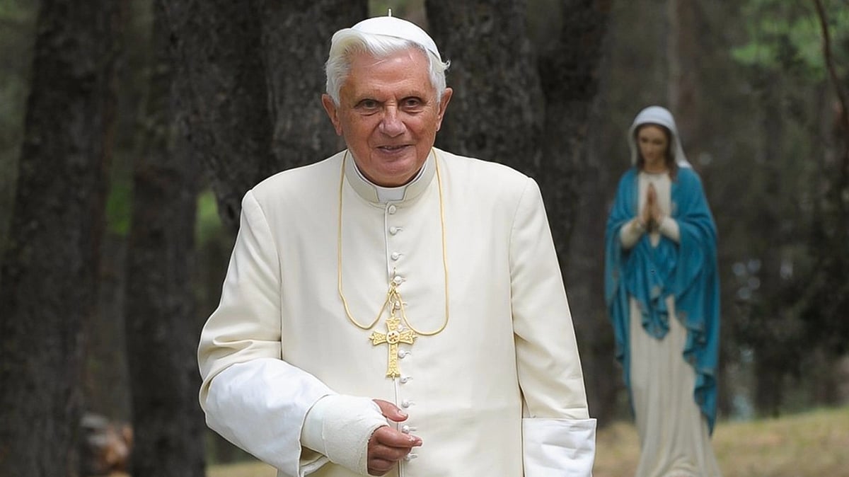 <div class="paragraphs"><p>The 95-year-old former Pope led the Catholic Church for close to eight years until he resigned in 2013.</p></div>