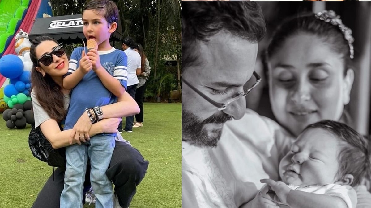 <div class="paragraphs"><p>Karisma Kapoor, Kareena Kapoor and other family members wish Taimur on his birthday.&nbsp;</p></div>