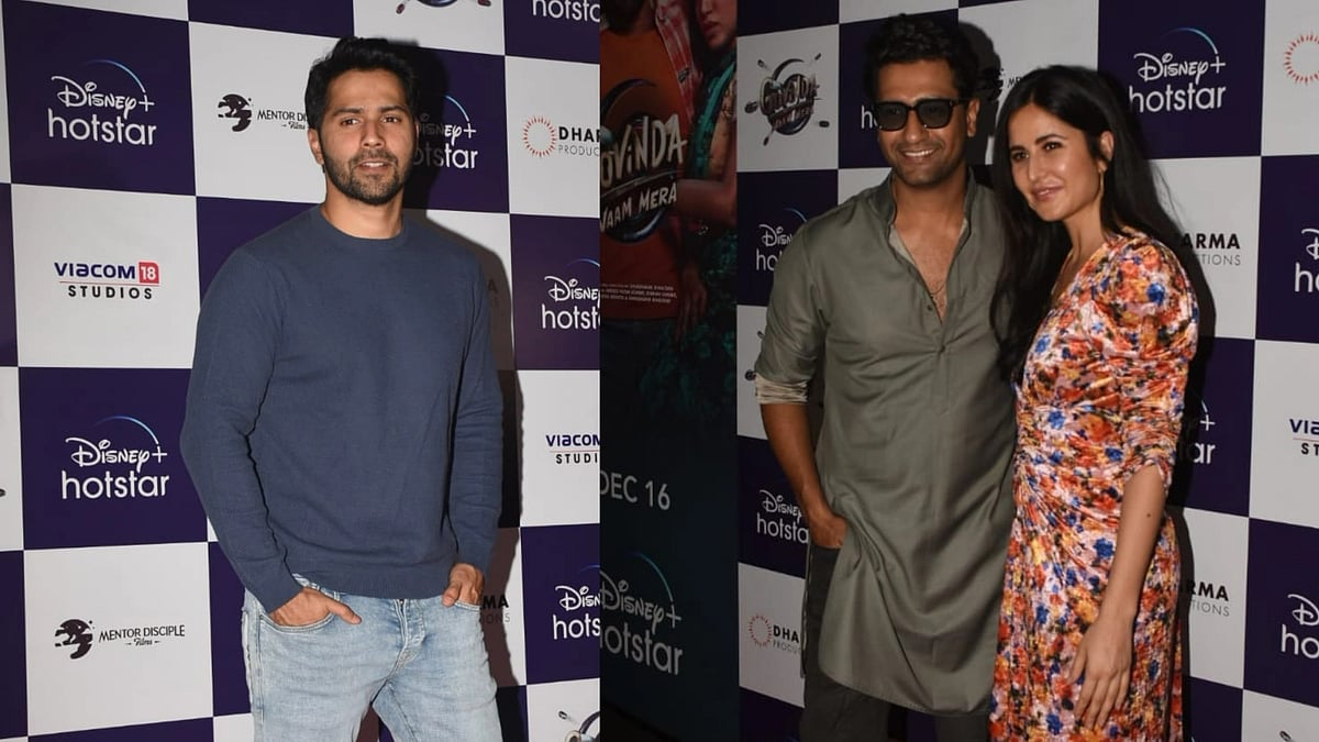 <div class="paragraphs"><p>Vicky Kaushal, Katrina Kaif &amp; others attend Govinda Naam Mera screening.&nbsp;</p></div>