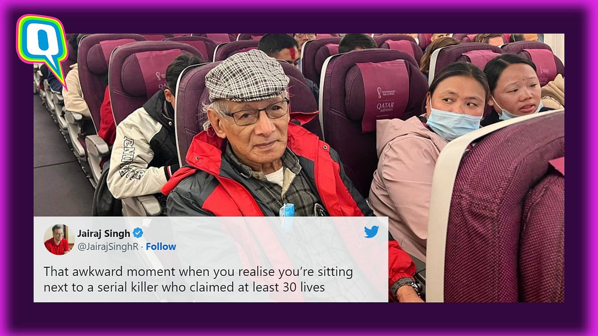 <div class="paragraphs"><p>Woman Goes Viral After Serial Killer Charles Sobhraj Sits Next To Her On Flight</p></div>