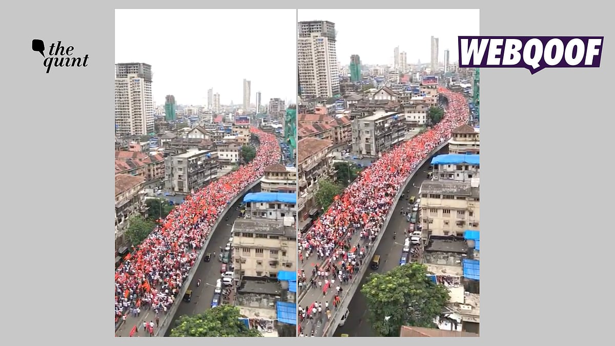 <div class="paragraphs"><p>The video dates back to 2017, when the Maratha Kranti Morcha took a rally demanding reservation and loan waivers for the Maratha community in Maharashtra.</p></div>