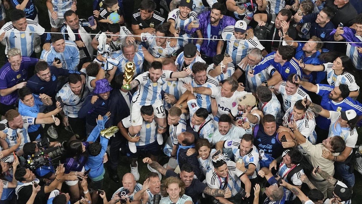 <div class="paragraphs"><p>The men who made it happen - Lionel Messi won the FIFA World Cup, with a little help from his friends.</p></div>