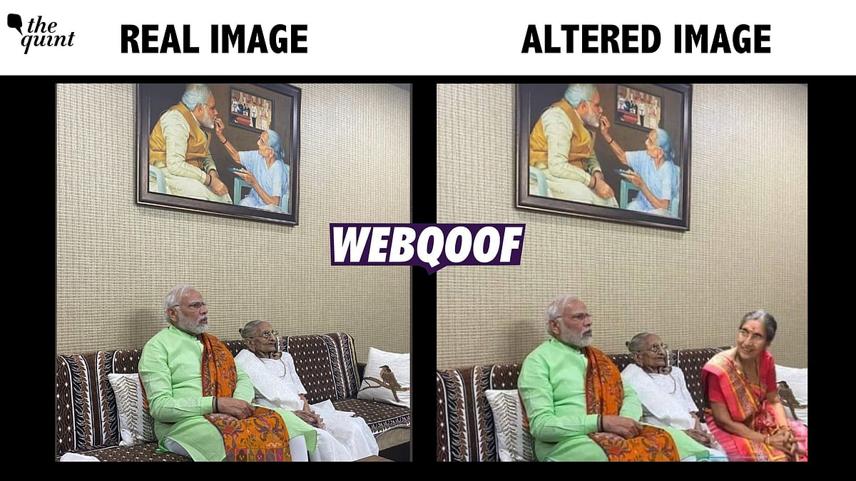 <div class="paragraphs"><p>Fact-check | The image has been edited to add Jashodaben's picture.</p></div>