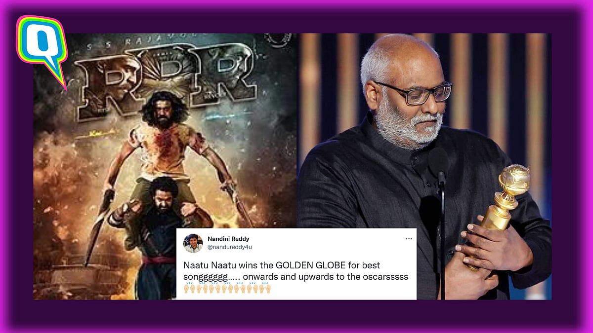 <div class="paragraphs"><p>Desi Twitter Celebrates RRR Winning Best Original Song At The Golden Globes </p></div>