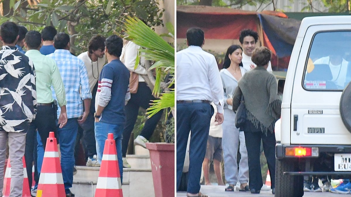 <div class="paragraphs"><p>Shah Rukh Khan and his family attend a special screening of <em>Pathaan</em>.</p></div>