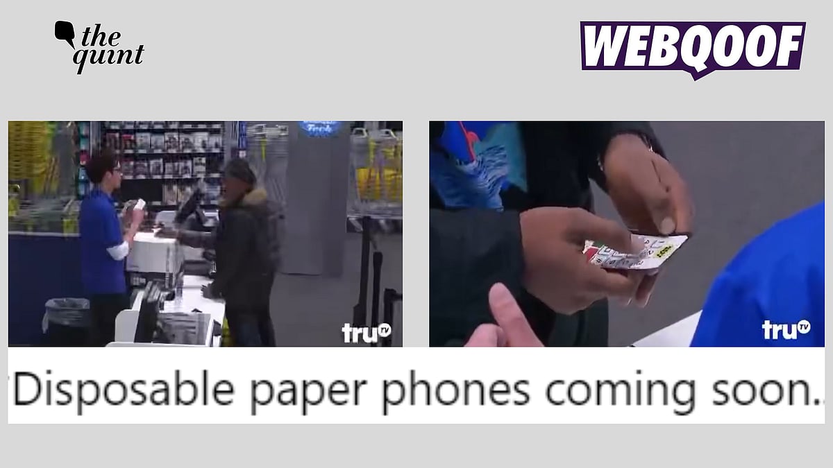 <div class="paragraphs"><p>Fact-check: This video shows a magician pranking people and does not show a real 'disposable paper phone'.</p></div>