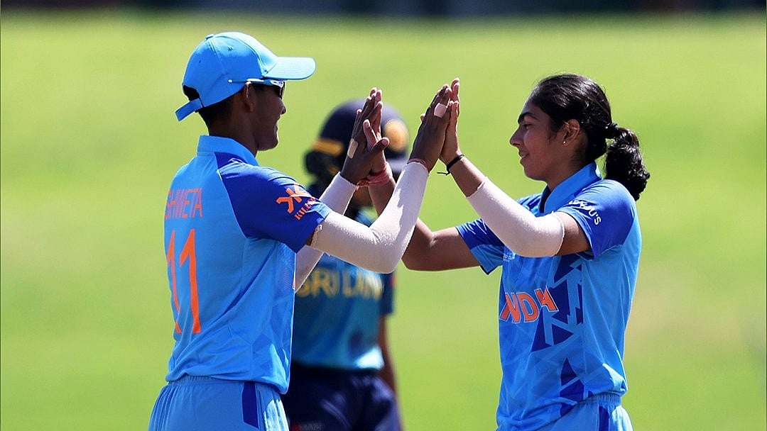 <div class="paragraphs"><p>India restricted Sri Lankan to 59/9 in their 20 overs and chased down the target within 8 overs.</p></div>