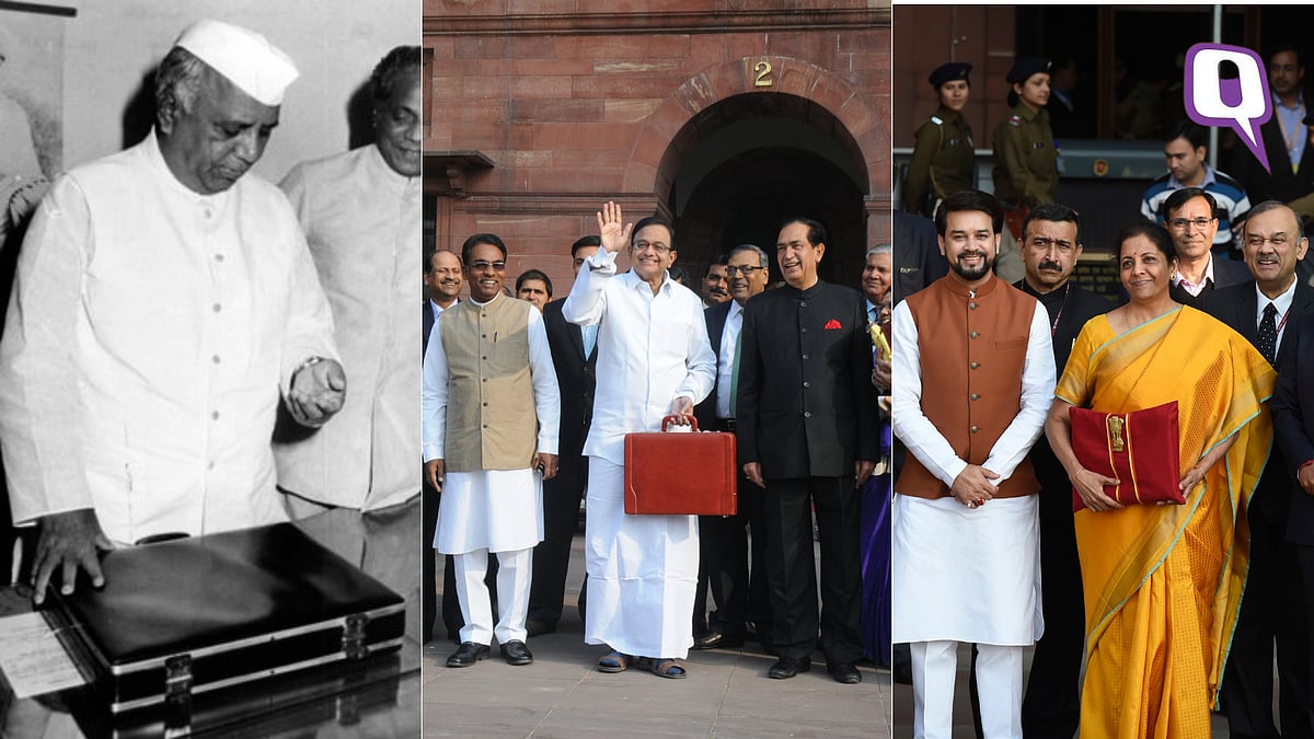 <div class="paragraphs"><p>(From left) Former finance ministers Yashwantrao Chavan,&nbsp; P Chidambaram, and current finance minister Nirmala Sitharaman ahead of presenting the Union Budget in Parliament.</p></div>