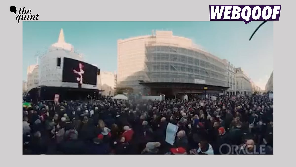<div class="paragraphs"><p>The protest in the video is not related to the recent BBC documentary on Prime Minister Narendra Modi.</p></div>