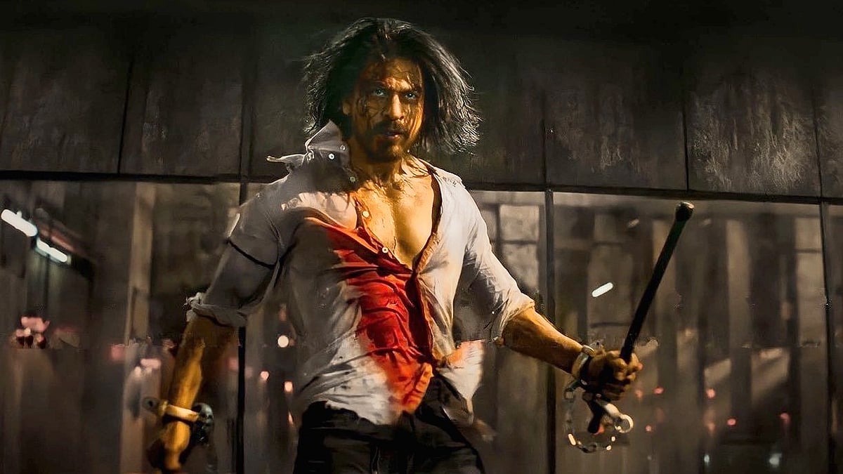 <div class="paragraphs"><p>Shah Rukh Khan in a still from<em> Pathaan.</em></p></div>