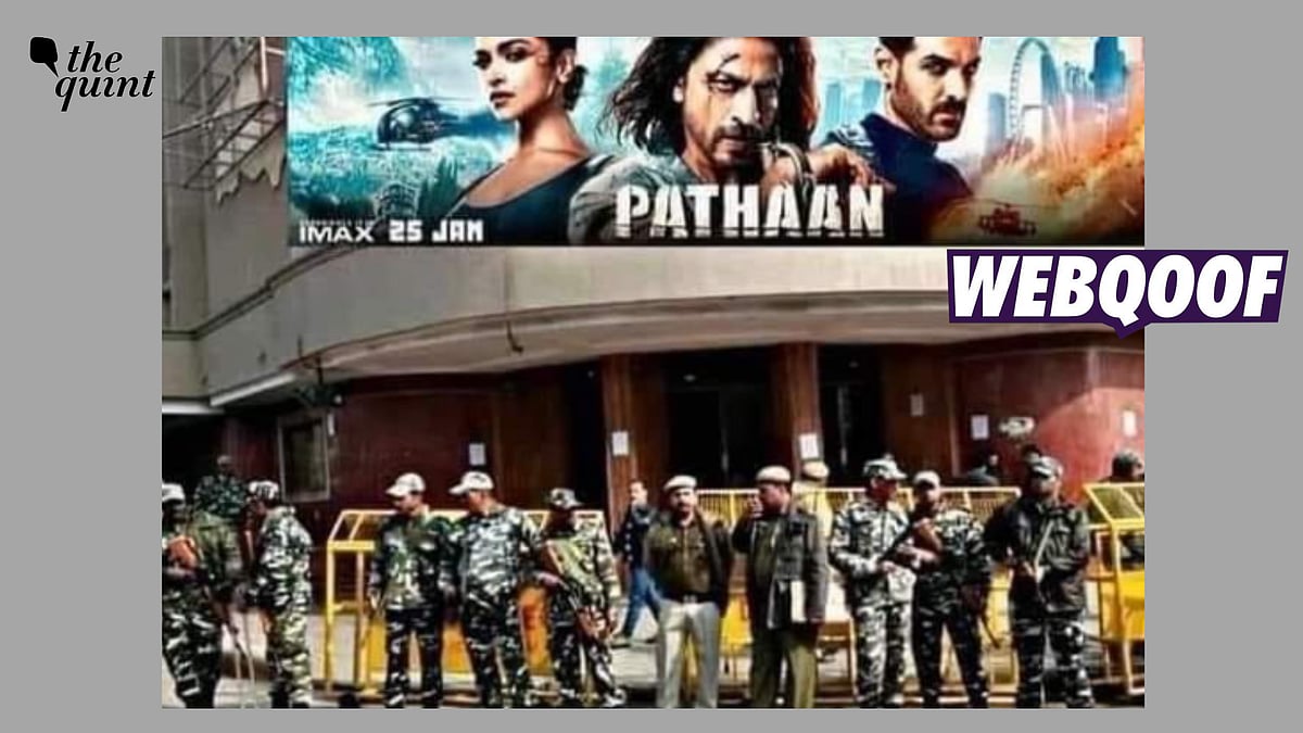 <div class="paragraphs"><p>Fact-Check | The picture has been altered to add the poster of the film.&nbsp;</p></div>