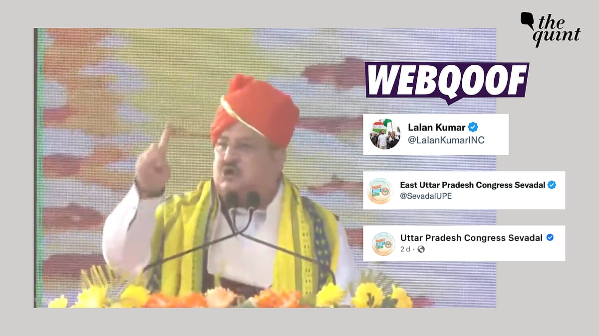 <div class="paragraphs"><p>The video shows Nadda speaking about the positives of a BJP government over a CPI (M) one.</p></div>