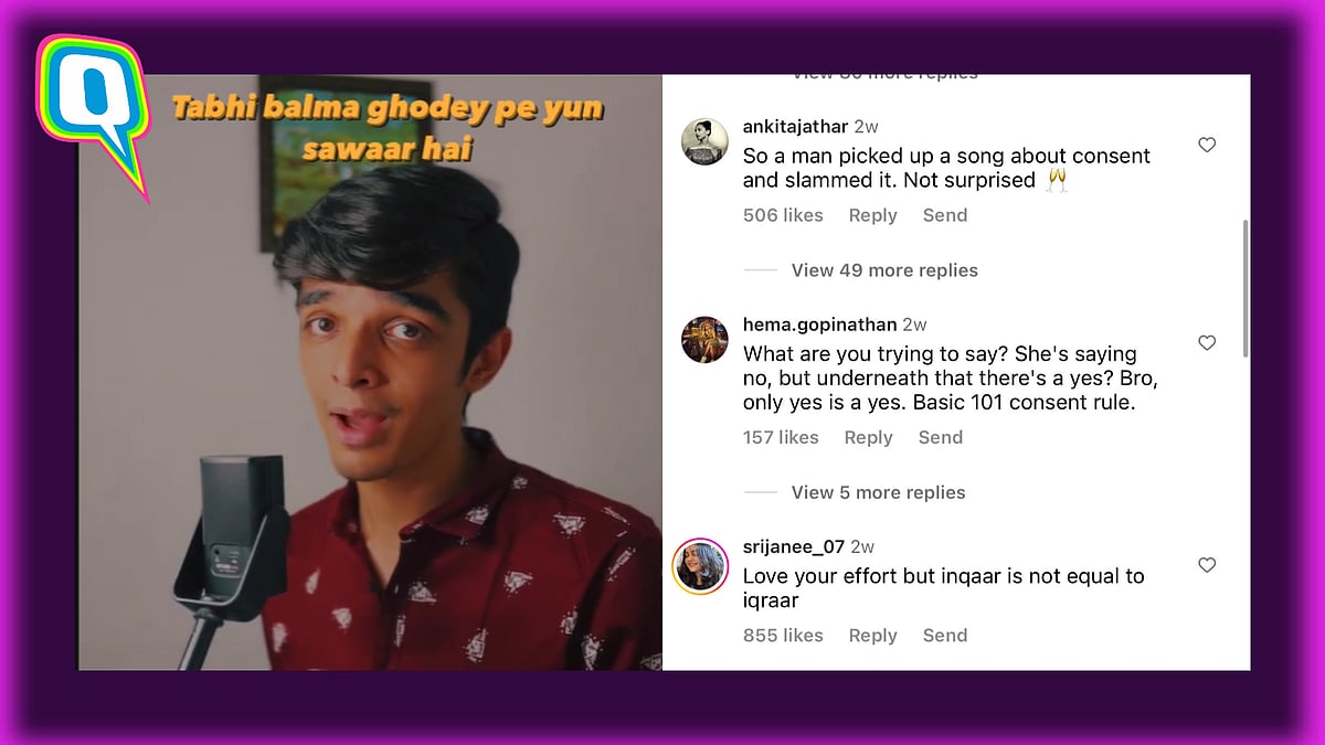 <div class="paragraphs"><p>Netizens Divided Over Male Version Of Hit 'Qala' Song, 'Ghodey Pe Sawaar'</p></div>