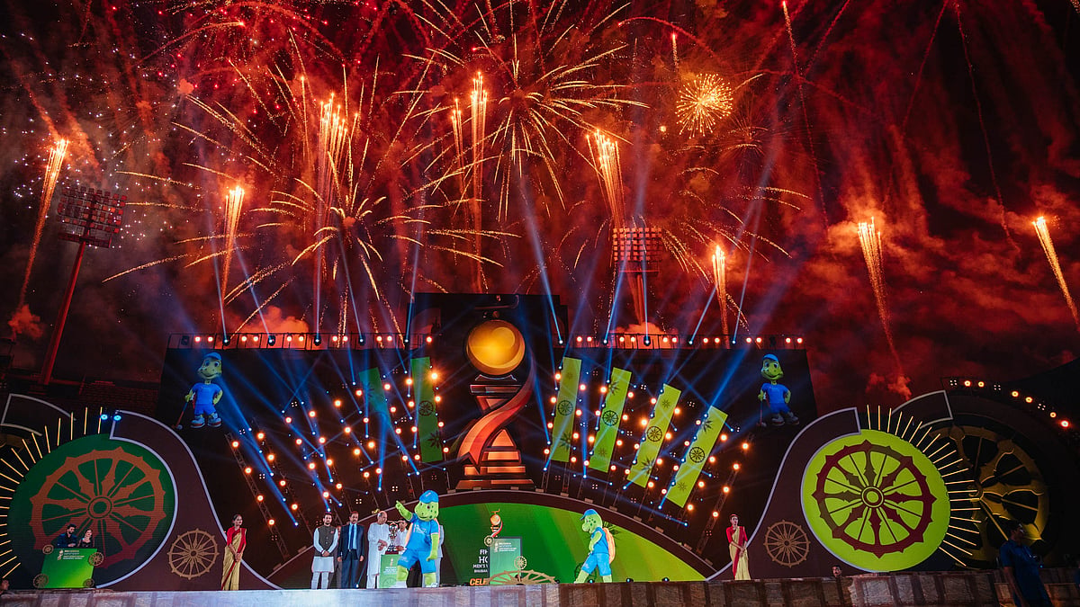 <div class="paragraphs"><p>Fireworks go off at the opening ceremony of the mens Hockey World Cup 2023 in Bhubaneswar </p></div>