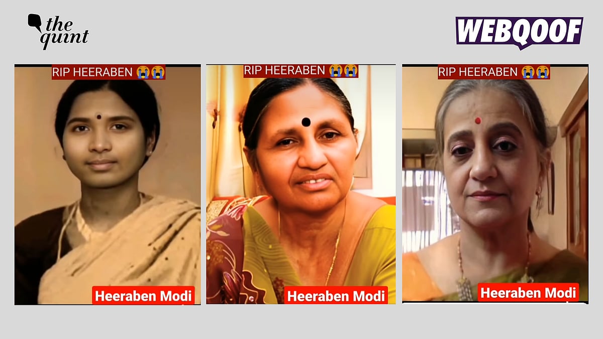 <div class="paragraphs"><p>Fact-check: These images don't show PM Modi's mother Heeraben.</p></div>