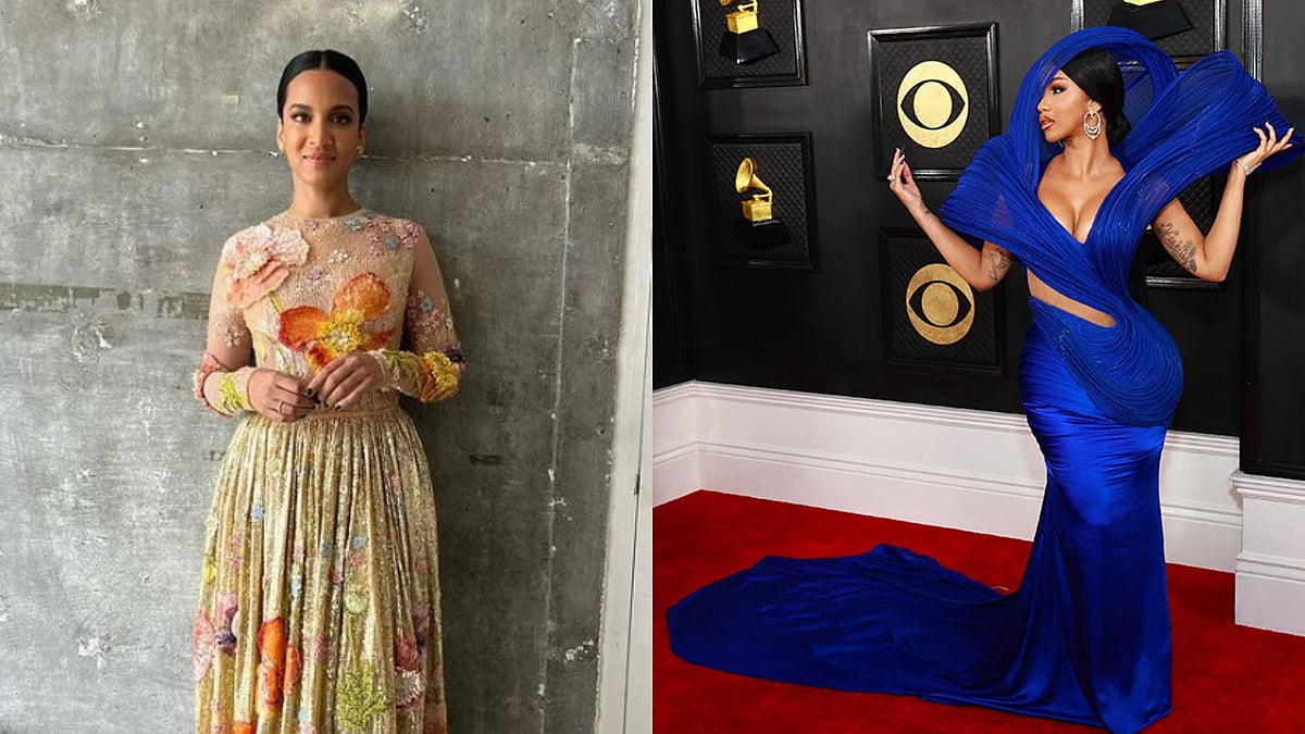 <div class="paragraphs"><p>Cardi B & Anoushka Shankar opt for Indian designers.</p></div>
