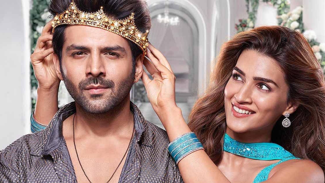 <div class="paragraphs"><p>Kartik Aaryan, Kriti Sanon in <em>Shehzada</em>.</p></div>