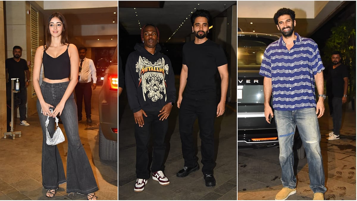 <div class="paragraphs"><p>Ananya Pandey, Aditya Roy Kapur and others attend Jackky Bhagnani's house party. </p></div>