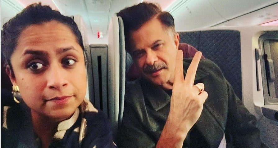 <div class="paragraphs"><p>Anil Kapoor helps his co-passenger during a turbulent flight.</p></div>