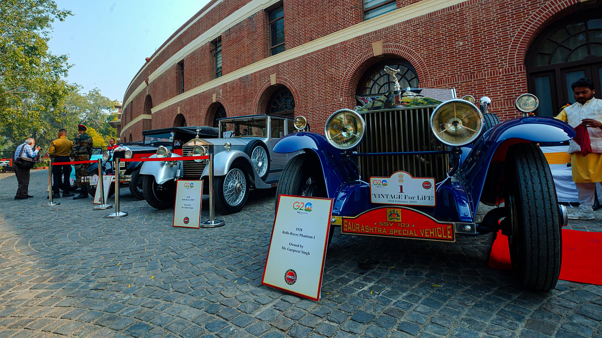 <div class="paragraphs"><p>Ahead of G20 Summit scheduled to be held this year, the Delhi government's Transport Department – in partnership with the Heritage Motoring Club of India – kickstarted a rally for vintage cars at Major Dhyan Chand National Stadium on 26 February. </p></div>