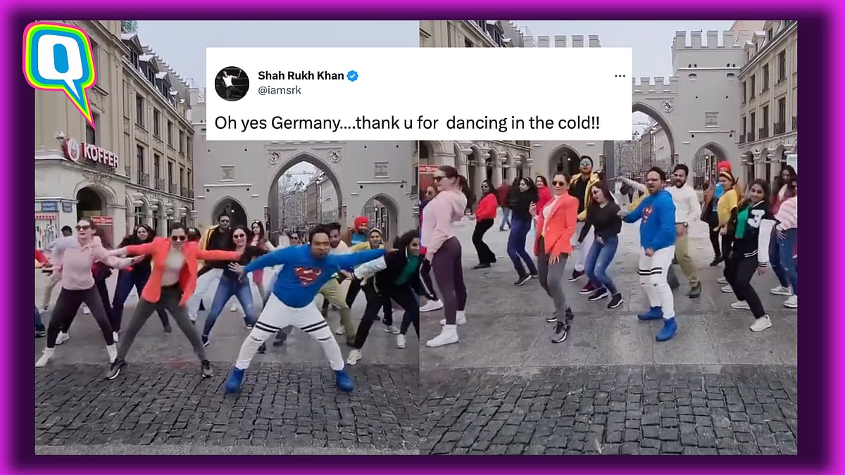 <div class="paragraphs"><p>SRK fans in Germany dance in freezing temperatures.</p></div>