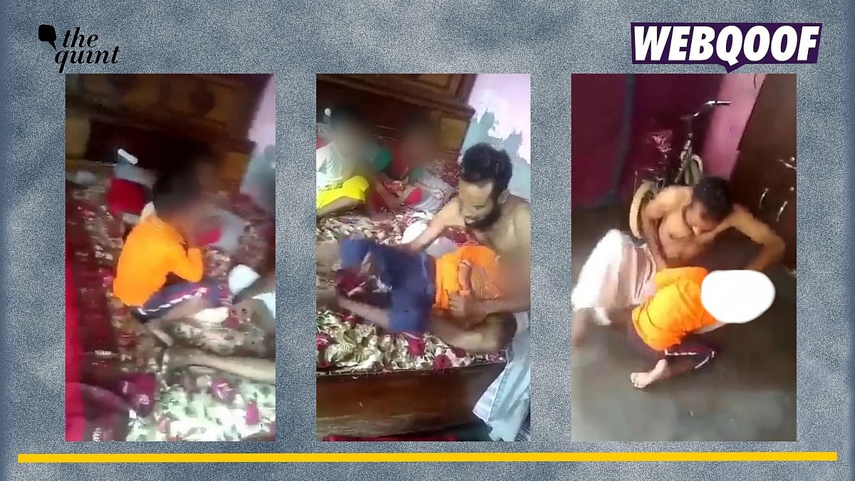 <div class="paragraphs"><p>Fact-check:&nbsp;An old video of father beating his son is being shared with a false communal angle.</p></div>