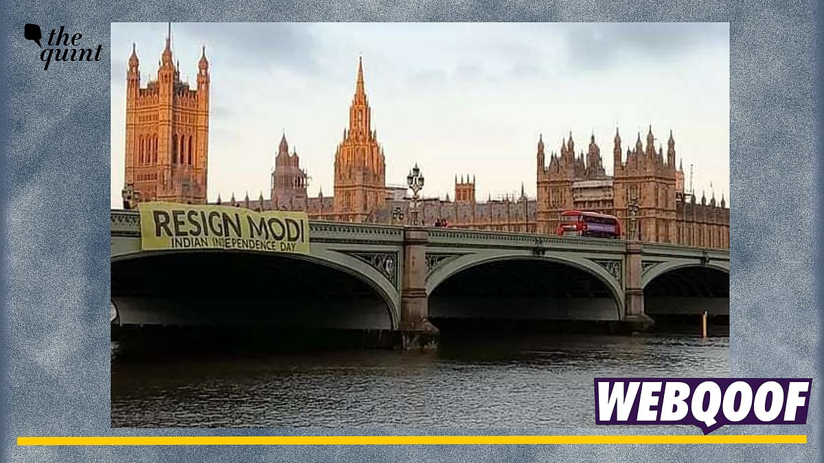 <div class="paragraphs"><p>An old video of a protest held in London is being falsely linked to the Income Tax department's 'survey' at BBC offices in India. </p></div>