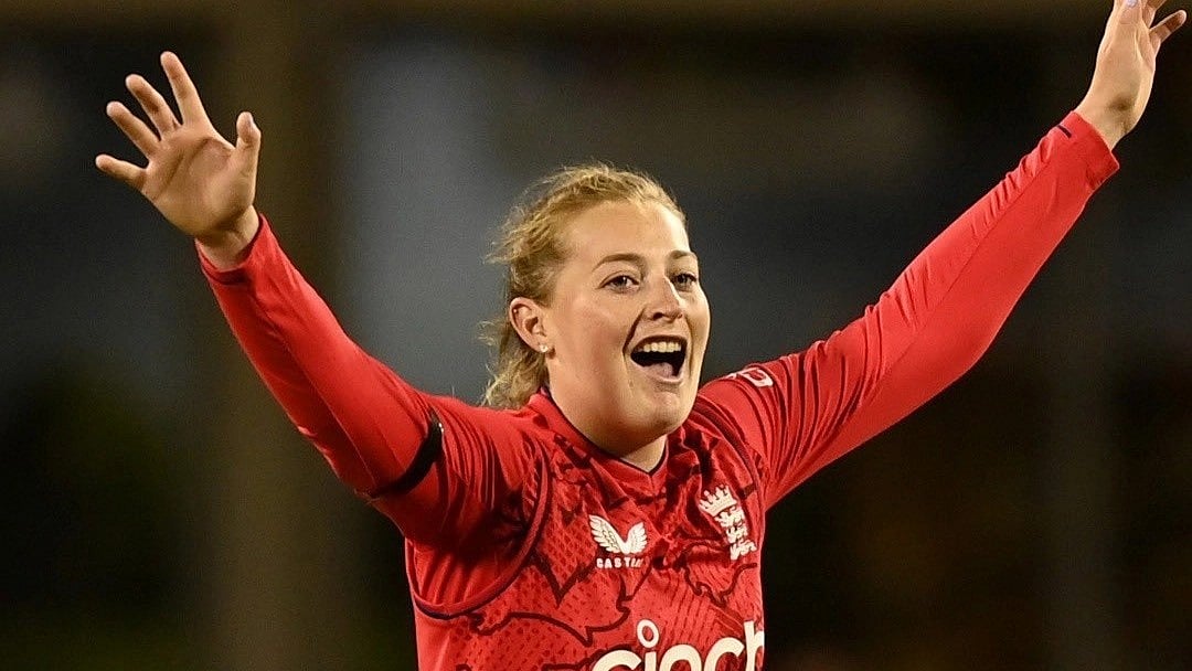 <div class="paragraphs"><p>File picture of England's Sophie Ecclestone celebrating a wicket.</p></div>