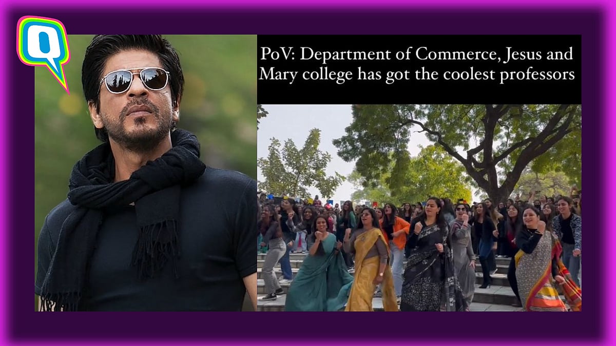 <div class="paragraphs"><p>Shah Rukh Khan Shares Clip Of DU Professors, Students Grooving To 'Pathaan' Song</p></div>