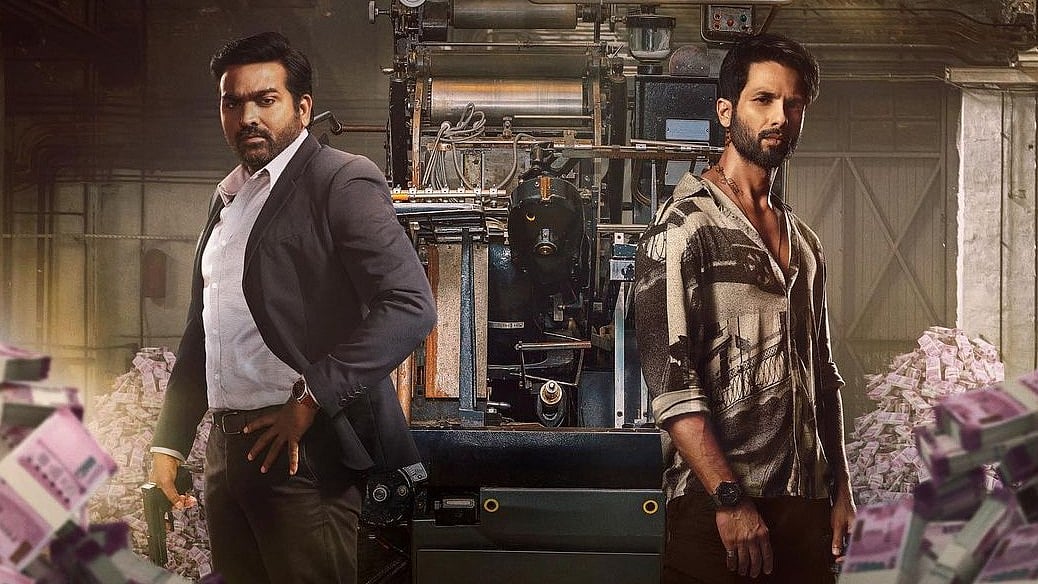 <div class="paragraphs"><p>Shahid Kapoor and Vijay Sethupathi in a poster for<em> Farzi.</em></p></div>