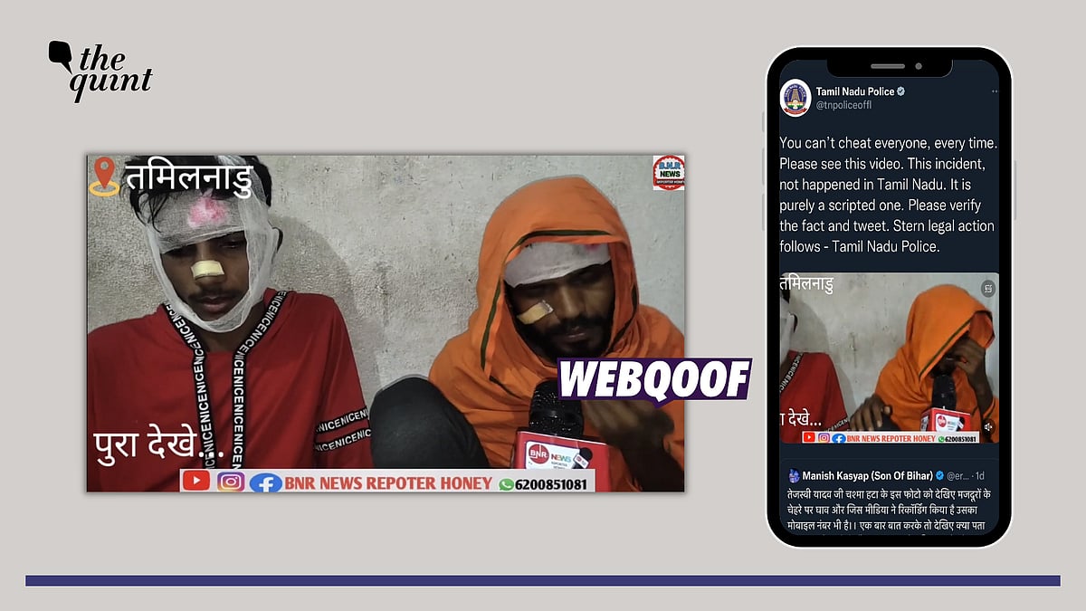 <div class="paragraphs"><p>Fact-check: A scripted video is being shared as a real interview of Bihari migrant workers who were attacked in Tamil Nadu.</p></div>