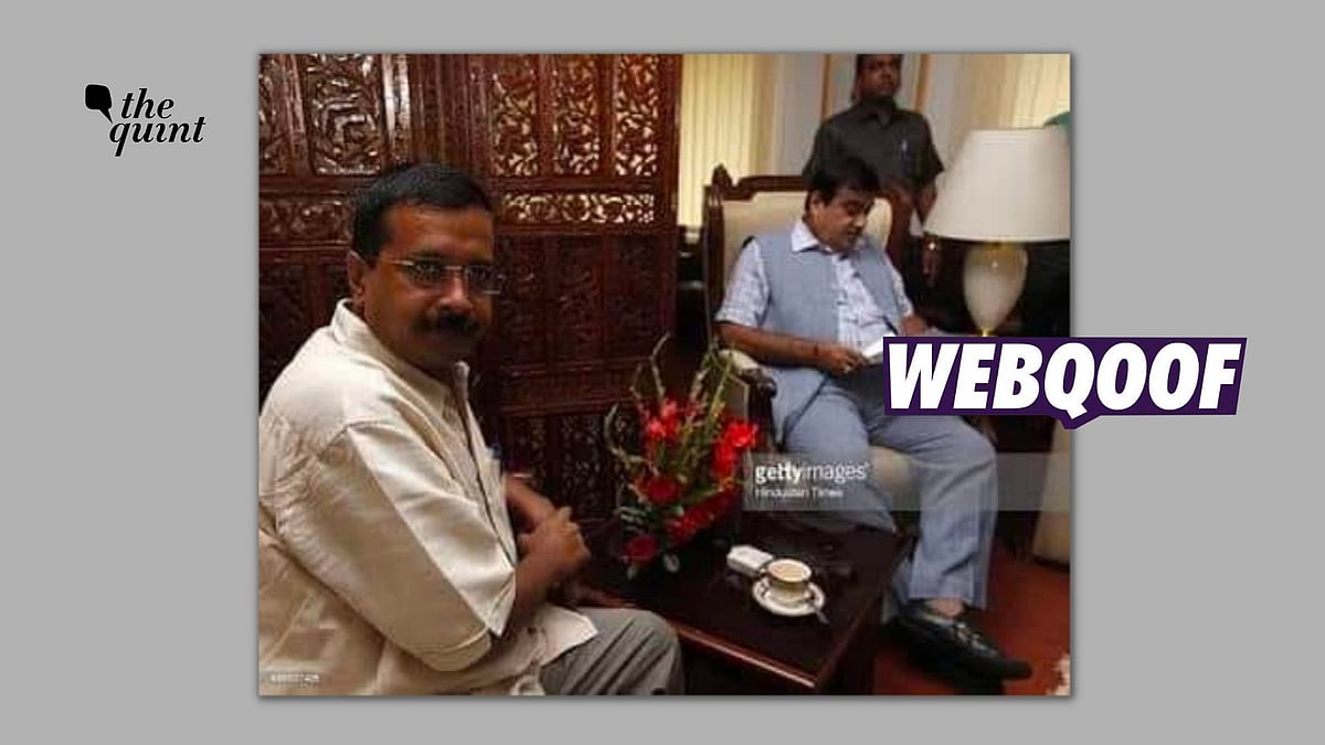 <div class="paragraphs"><p>The photo is being shared to claim that it shows a recent photo of Kejriwal apologising to Gadkari.</p></div>