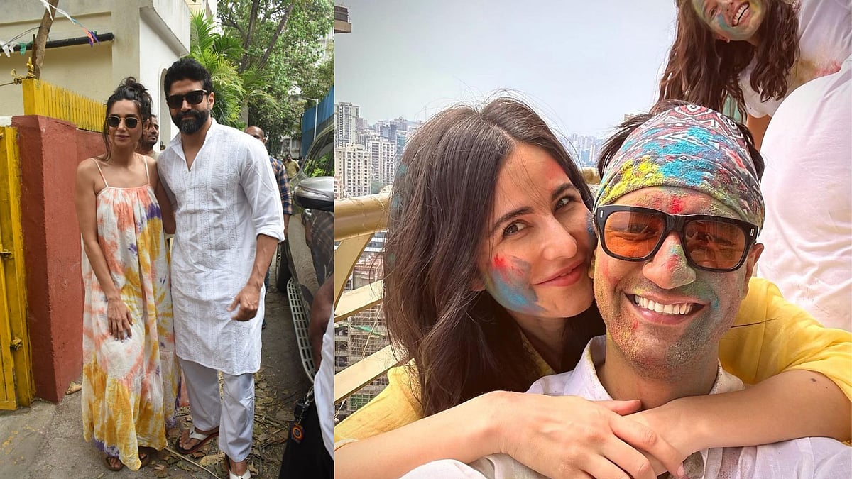 <div class="paragraphs"><p>Farhan Akhtar, Shibani Dandekar, Soha Ali Khan, Katrina Kaif and others play Holi.</p></div>