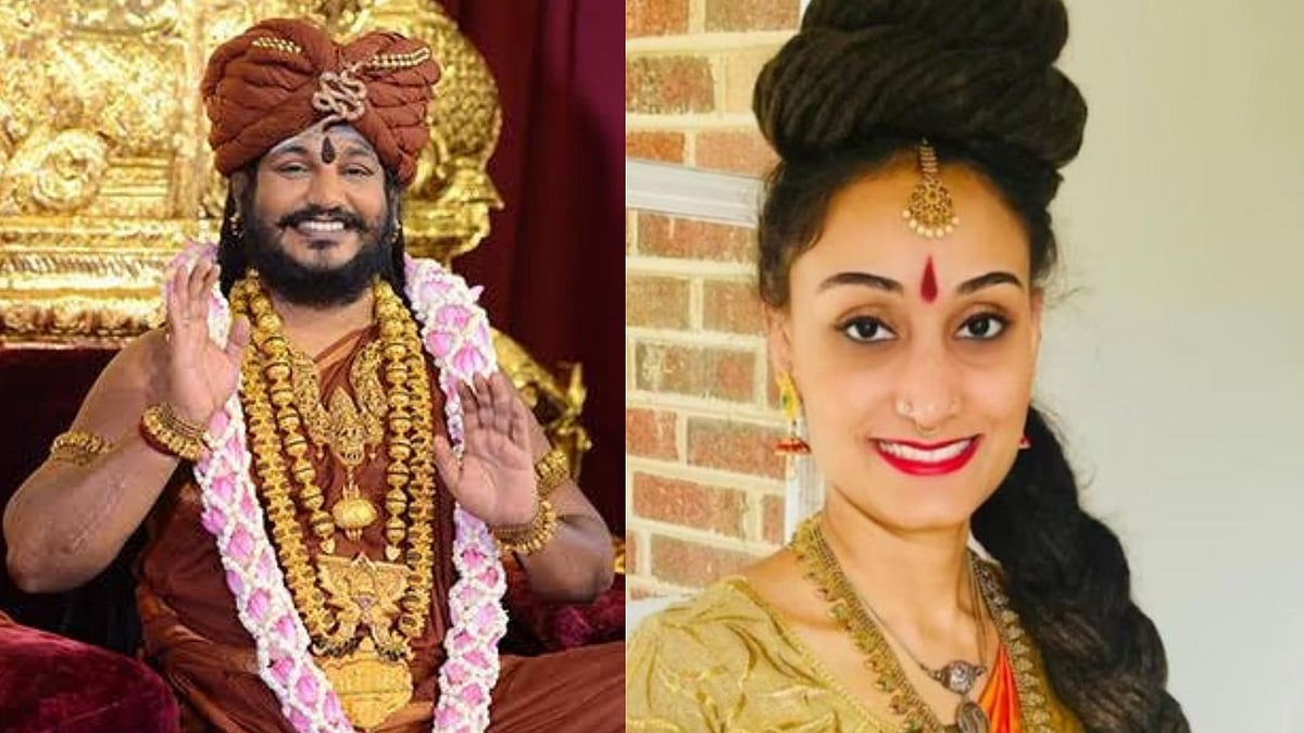 <div class="paragraphs"><p>Stills of Nithyananda and Kailasa's rep Vijayapriya Nithyananda</p></div>