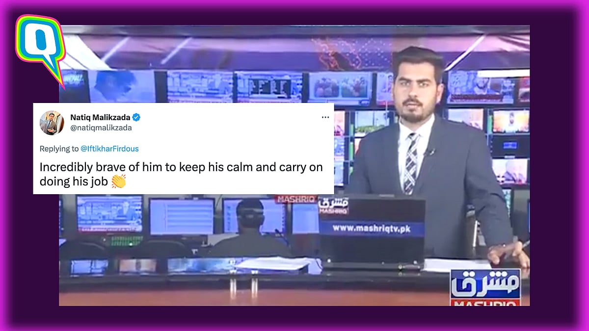 <div class="paragraphs"><p>Pashto TV anchor is being applauded for continuing his news report during an earthquake.&nbsp;</p></div>