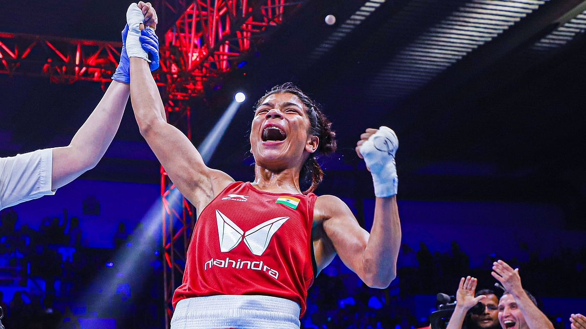 <div class="paragraphs"><p>Nikhat Zareen&nbsp;defended her title by beating Nguyen Thi Tam of Vietnam 5-0 in the final</p></div>