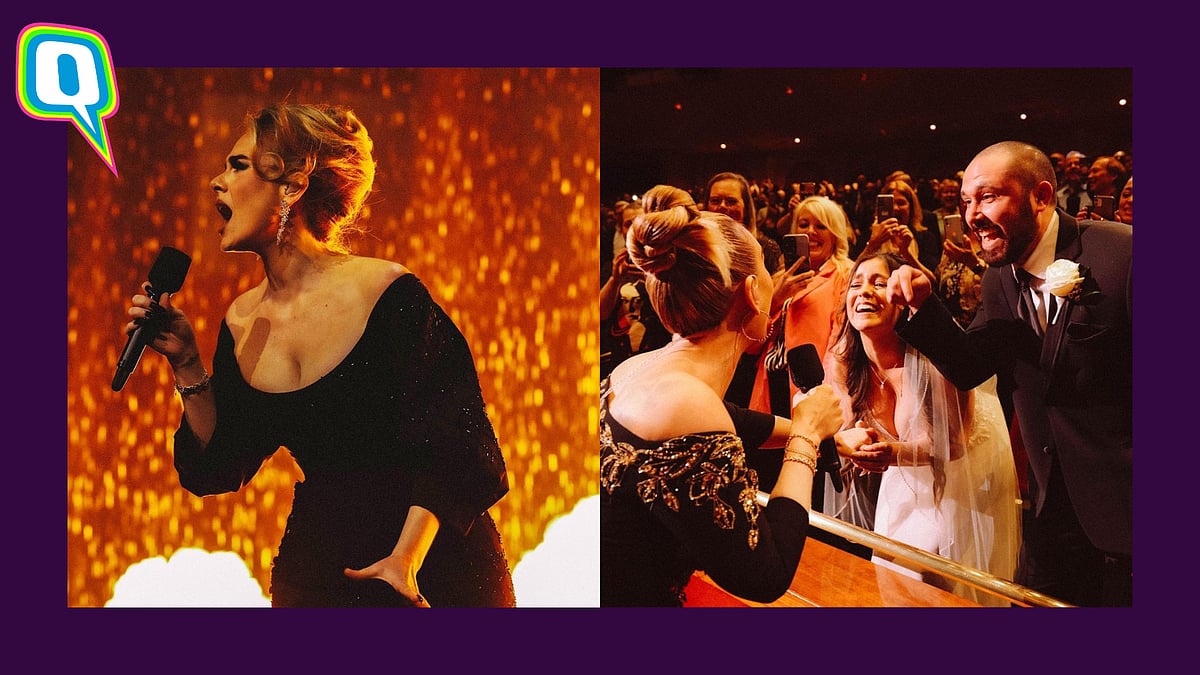 <div class="paragraphs"><p>Adele Autographs Bride's Gown While Singing, Creates "Memory of a Lifetime"</p></div>