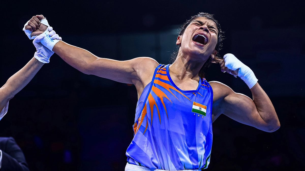 <div class="paragraphs"><p>World Boxing Championships: Nikhat Zareen defeated&nbsp;Boualam Roumaysa 5-0.</p></div>
