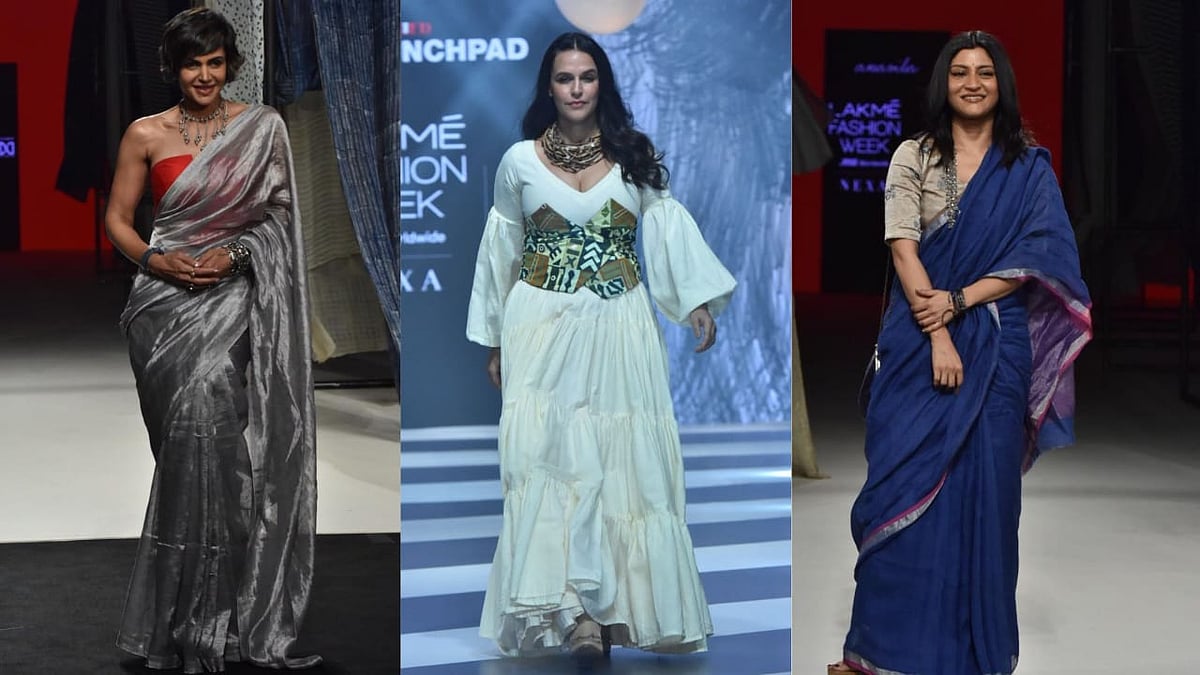 <div class="paragraphs"><p>Neha Dhupia, Mandira Bedi &amp; Others Dazzle at Lakme Fashion Week 2023</p></div>