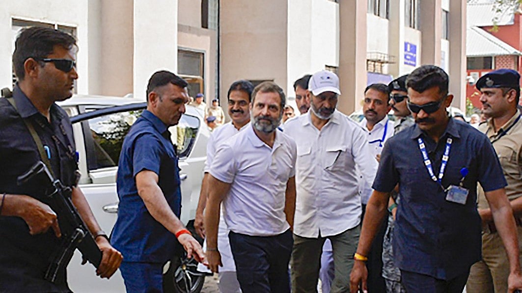 <div class="paragraphs"><p>Rahul Gandhi at the Surat court on Thursday, 24 March.</p></div>