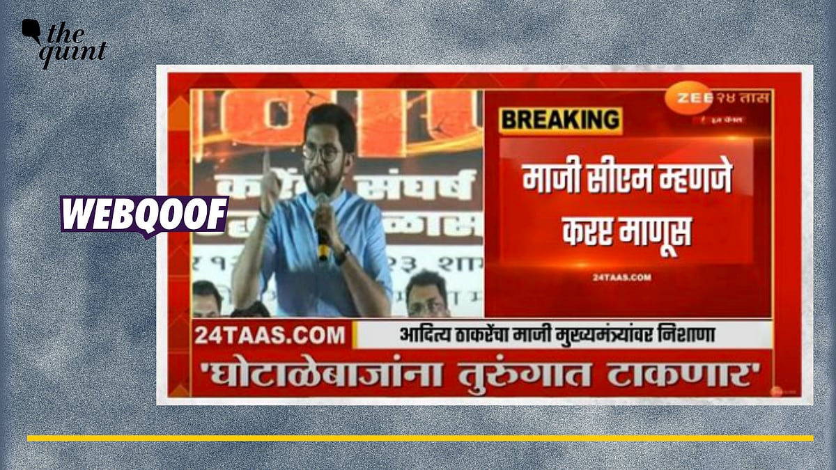 <div class="paragraphs"><p>Fact-Check: No, Aaditya Thackeray didn't call his father a corrupt man.</p></div>