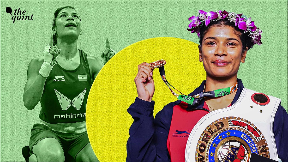 <div class="paragraphs"><p>Nikhat Zareen won her second World Championship gold on Sunday in New Delhi.</p></div>