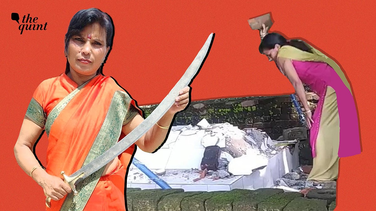 <div class="paragraphs"><p>Images of Radha Dhoni brandishing swords and demolishing mazars are routinely posted on her facebook. </p></div>