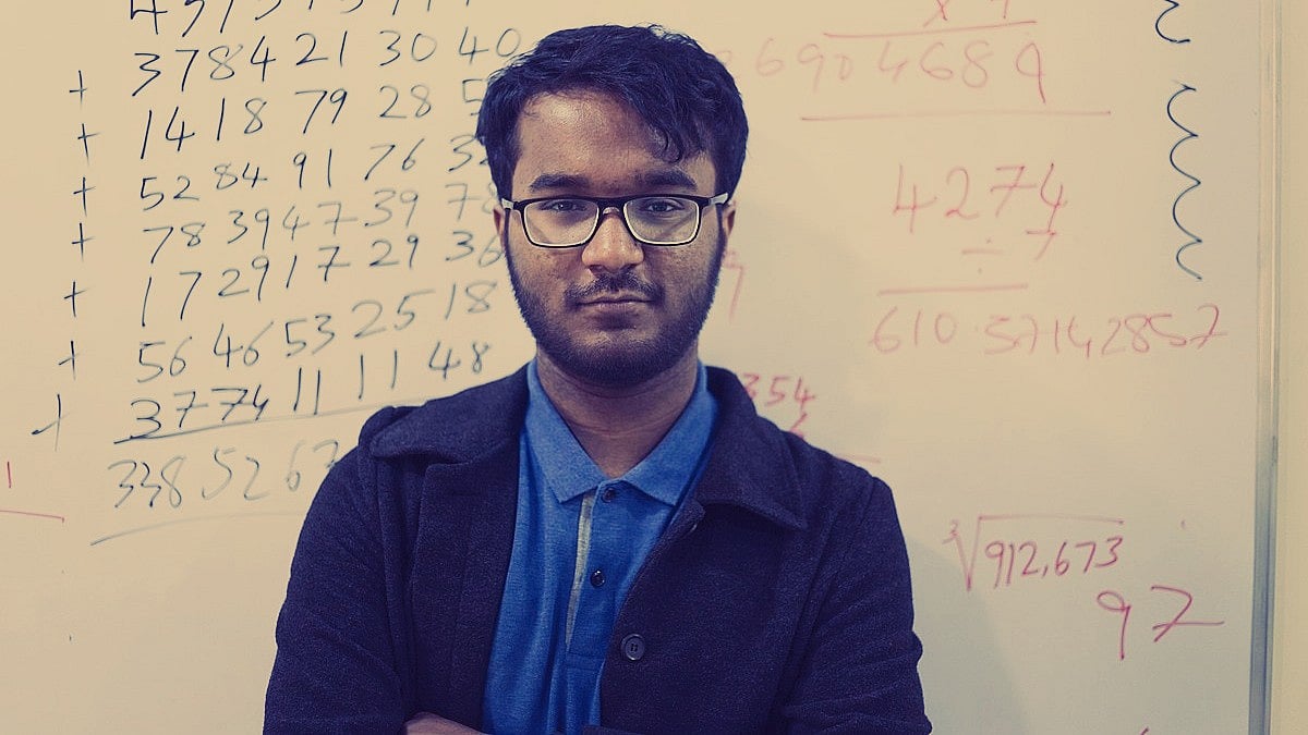 <div class="paragraphs"><p>At the age of 23, Bhanu Prakash holds over 50 Limca World Records for his math prowess.</p></div>