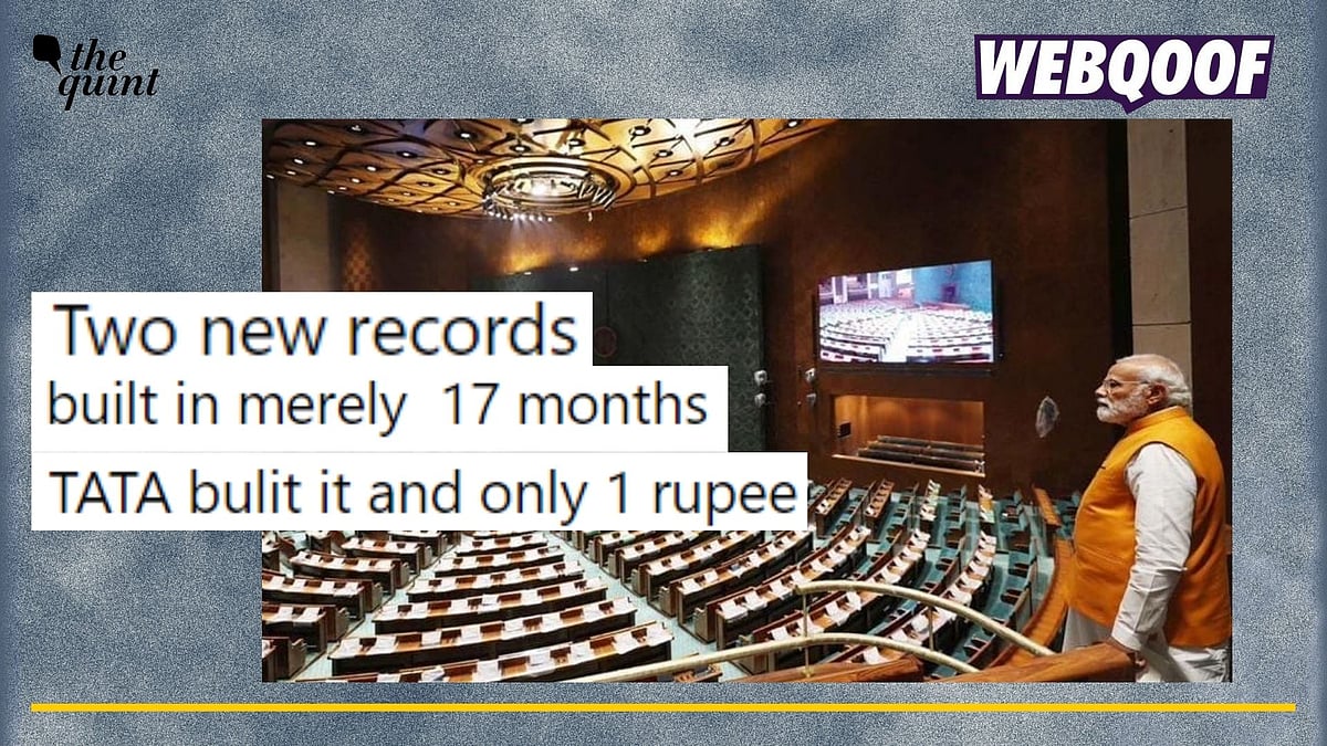 <div class="paragraphs"><p>Fact-check: The claim about the new Parliament building being built by the Tata group in one rupee and in just 17 months is false.</p></div>