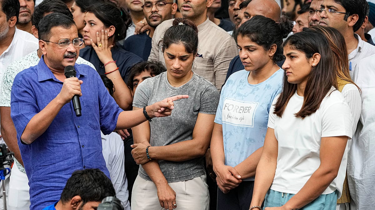 <div class="paragraphs"><p>Arvind Kejriwal at Jantar Mantar.</p></div>
