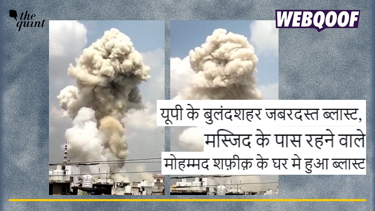 <div class="paragraphs"><p>Fact-check: A communal angle was given to a blast at a house in Uttar Pradesh.</p></div>